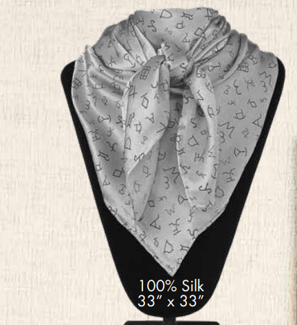 silk wild rag with brands