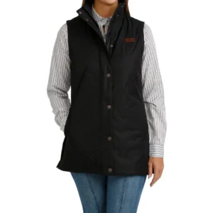 Cinch Ladies Black Quilted Barn Vest -MAV9930001