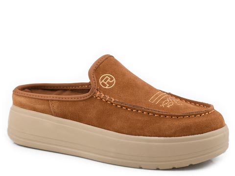 09-021-0942-3874 COW SUEDE WESTERN MULE
