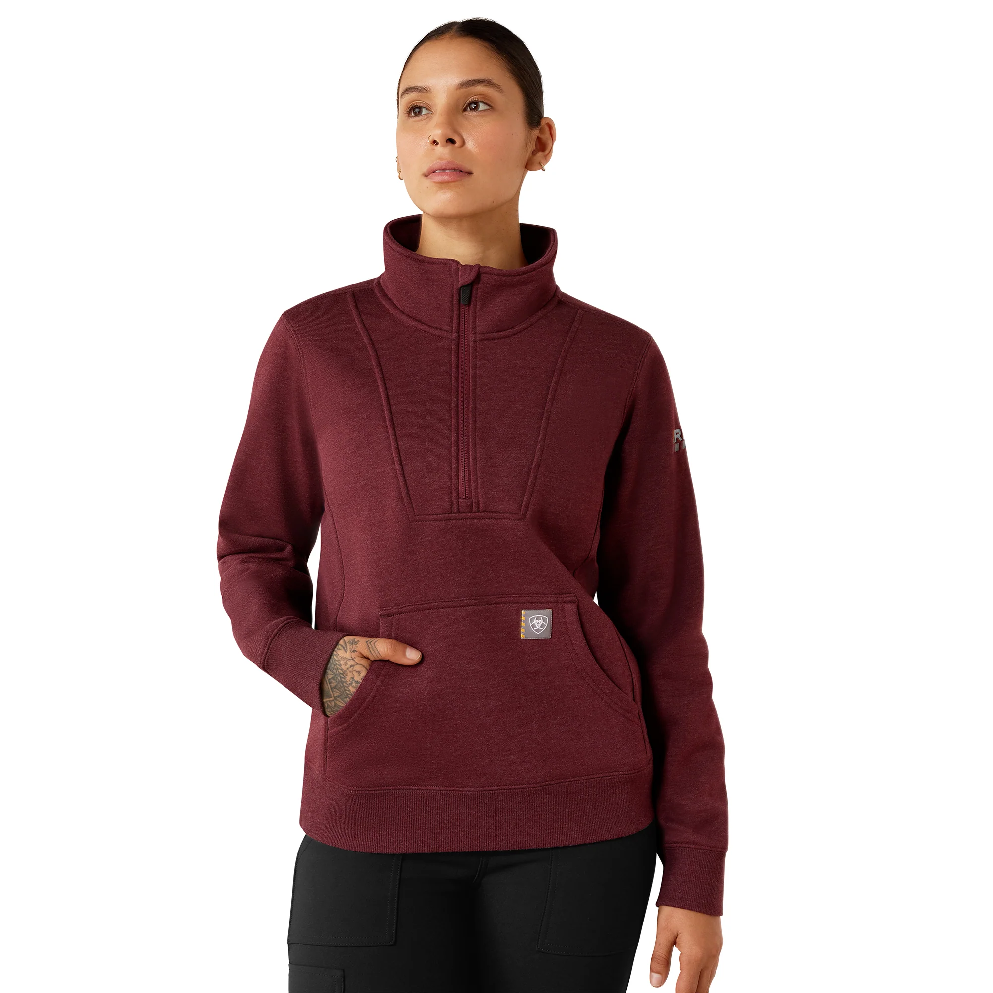 ariat wine 1/4 zip 10079005