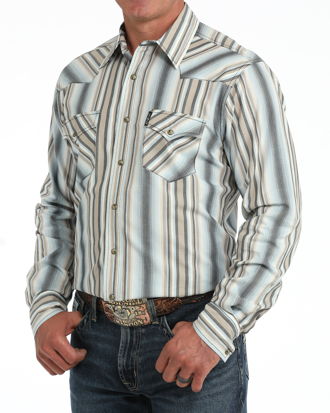 mens modern fit 2 pocket snap