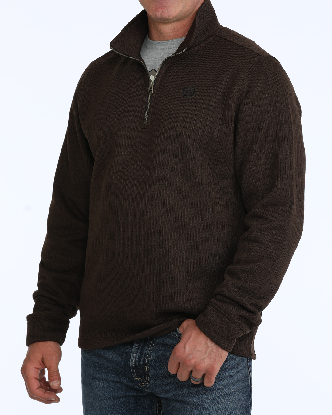 mens cinch 1/4 zip sweater canada