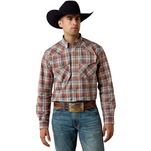 RUST PLAID L/S 10080648