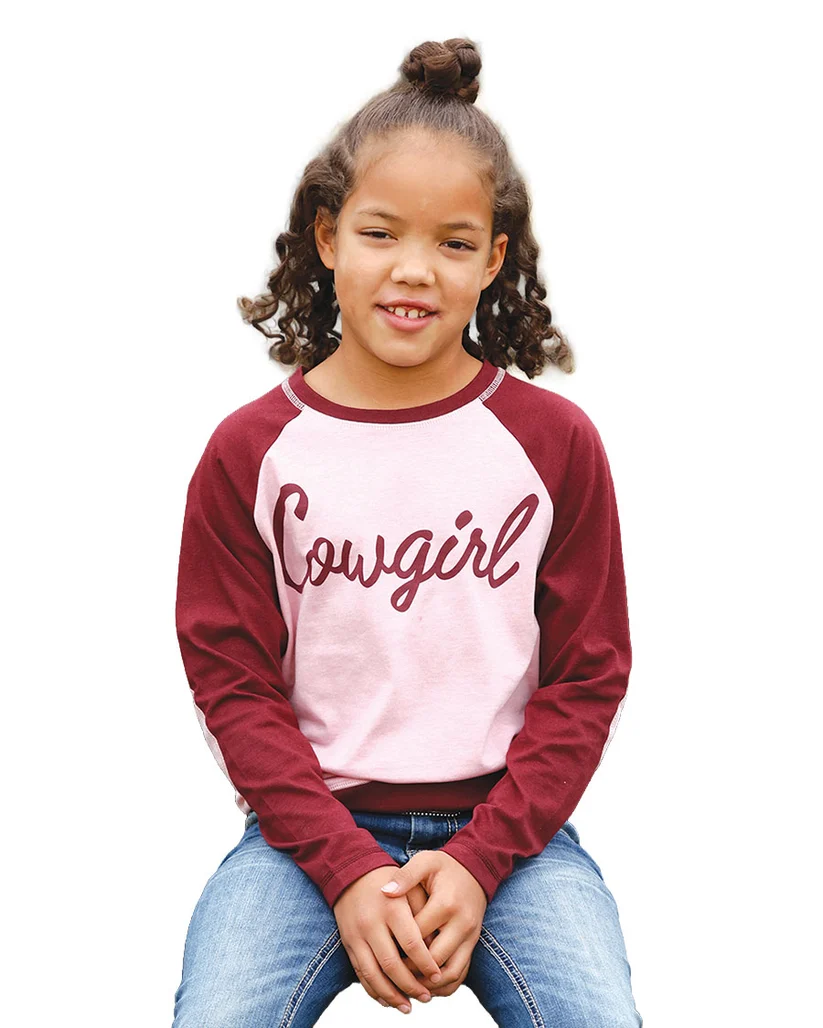 Girls' Long Sleeve Raglan Shirt